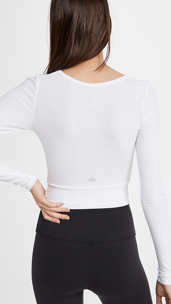 Alo Yoga Cover Long Sleeve Top | Shopbop