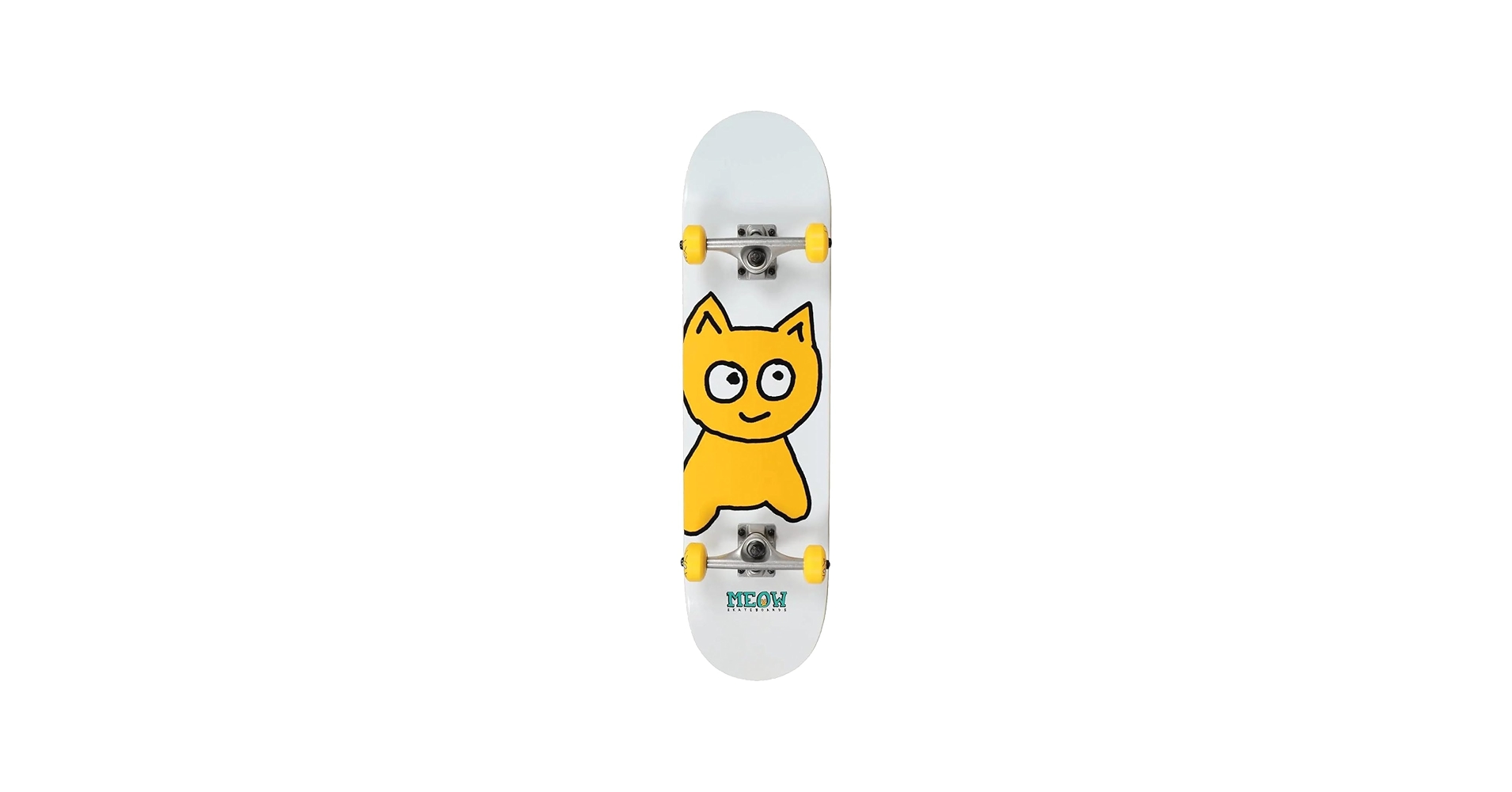 Amazon.com : Meow Skateboards Big Cat Soft Top White Mini Complete