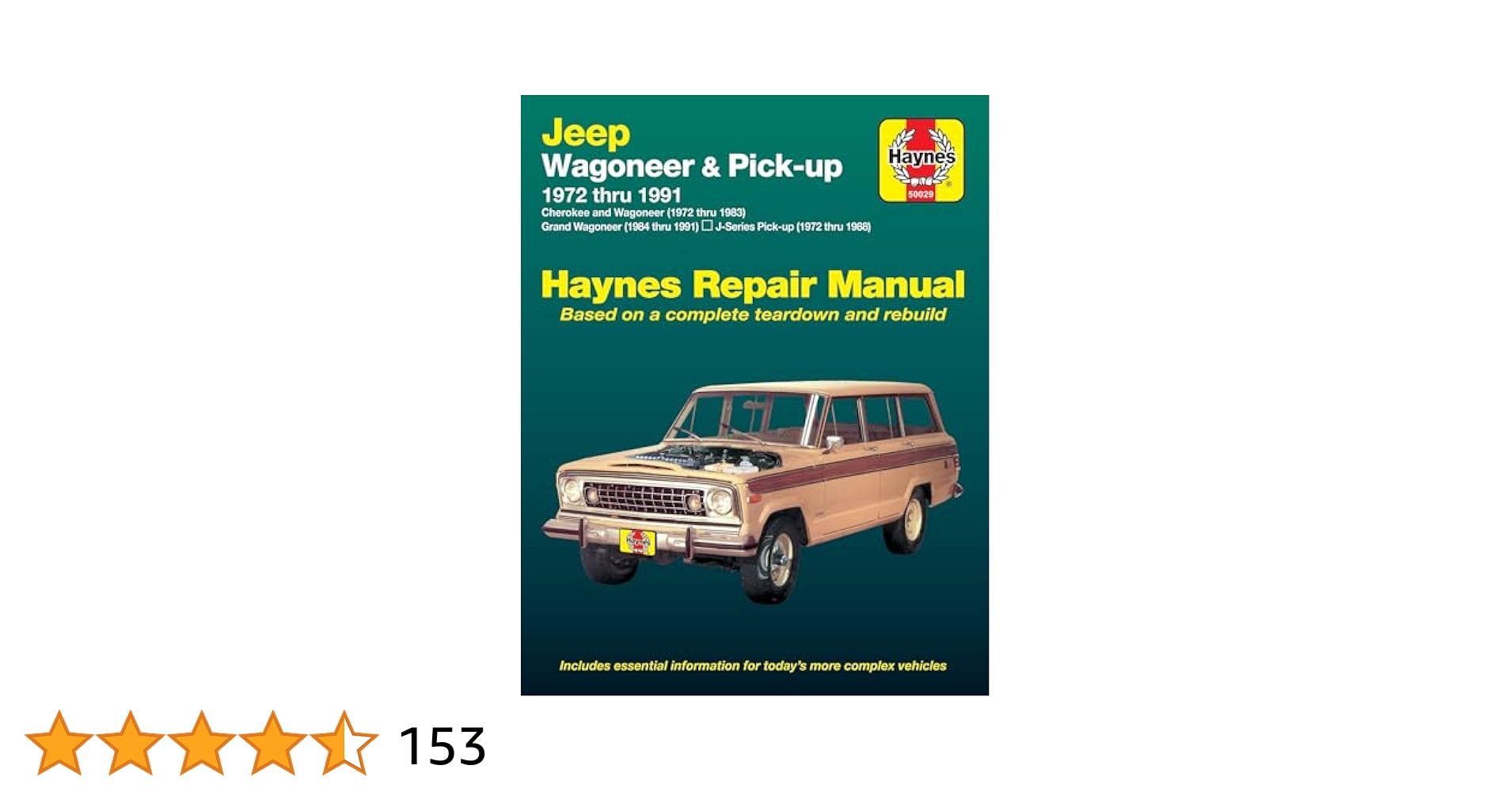 JEEP WAGONEER1972-1991 ヘインズ・絶版リペアマニュアル JEEP