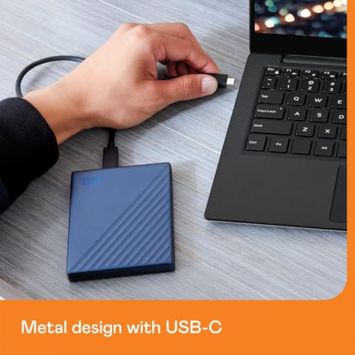 WD - WD ポータブルHDD 5TB USB Type-C ブルー My Passport Ultra 暗号