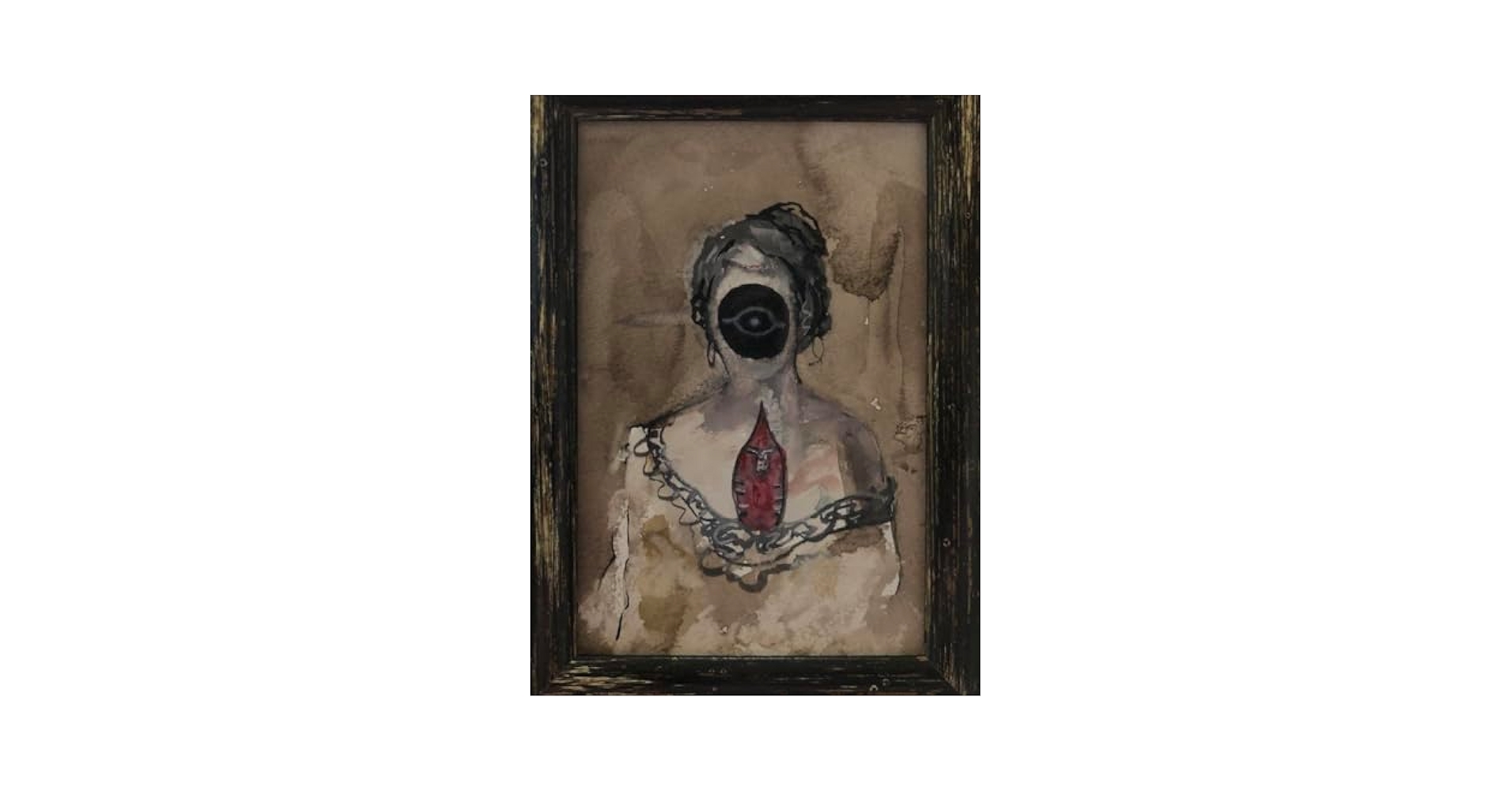 絵画一点物油絵30号micchan作
