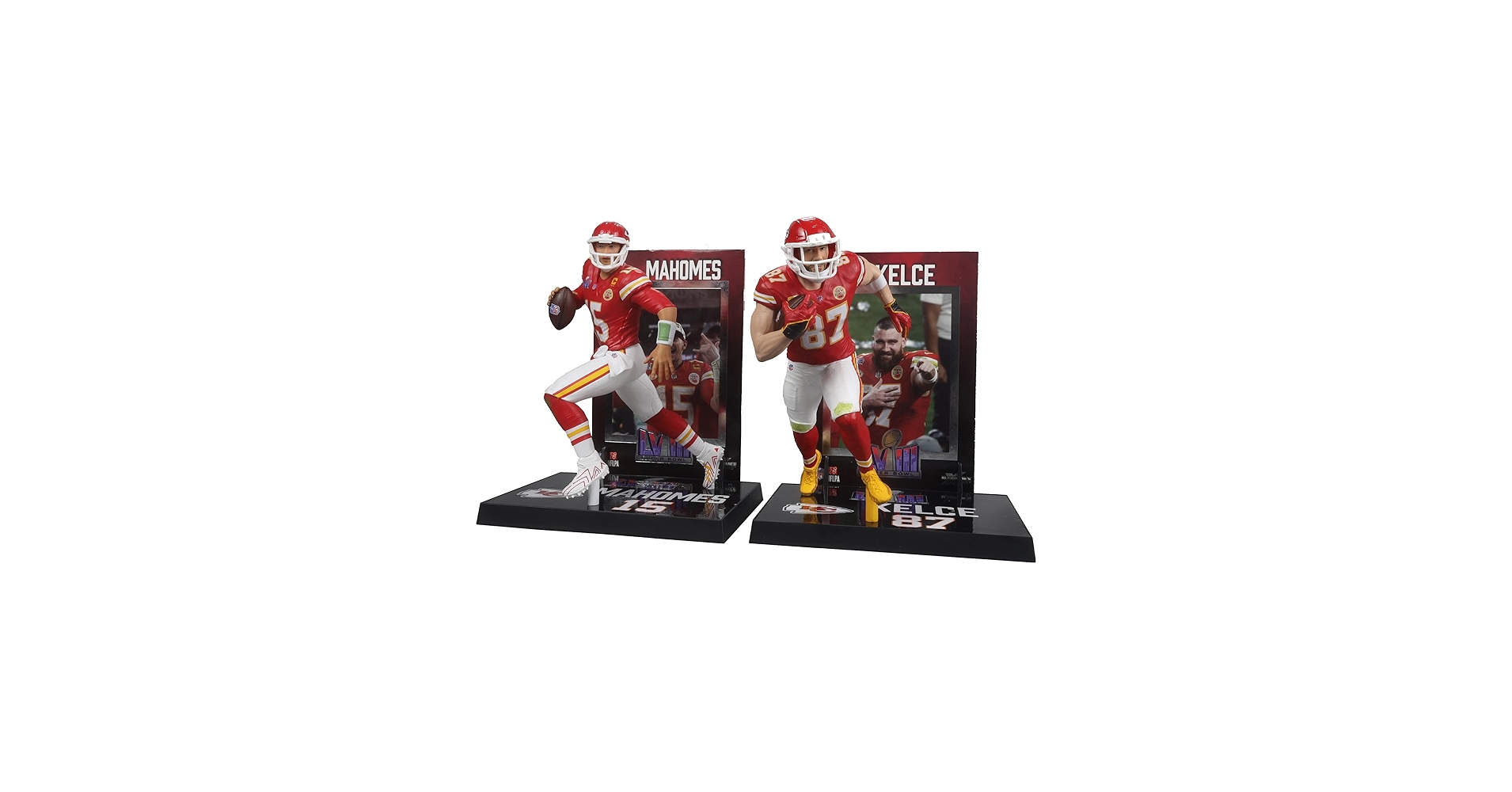 Amazon.com: McFarlane Travis Kelce/Patrick Mahomes (Chiefs) NFL 7