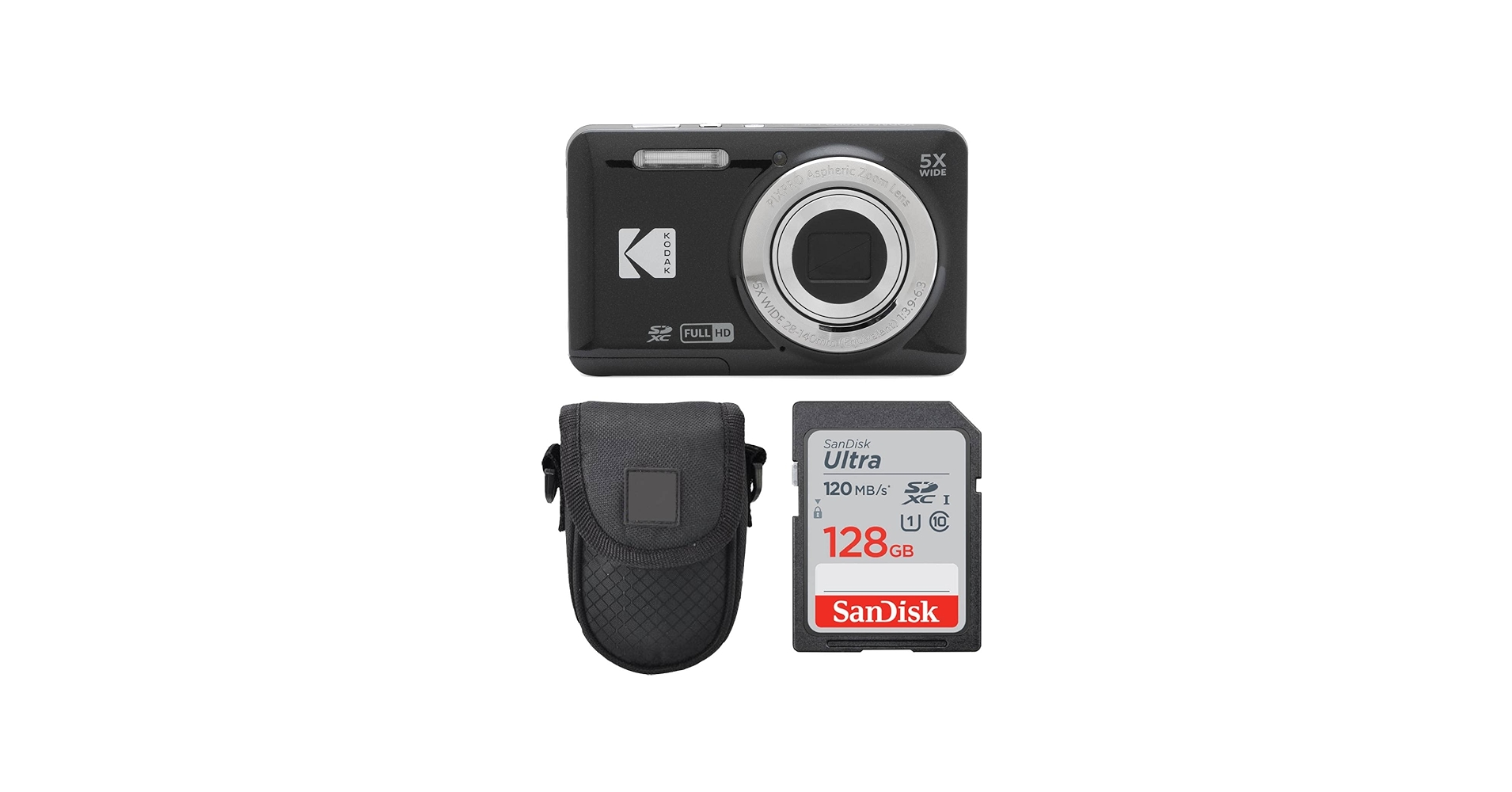 Amazon.com : Kodak PIXPRO FZ55 Digital Camera (Black) + Point