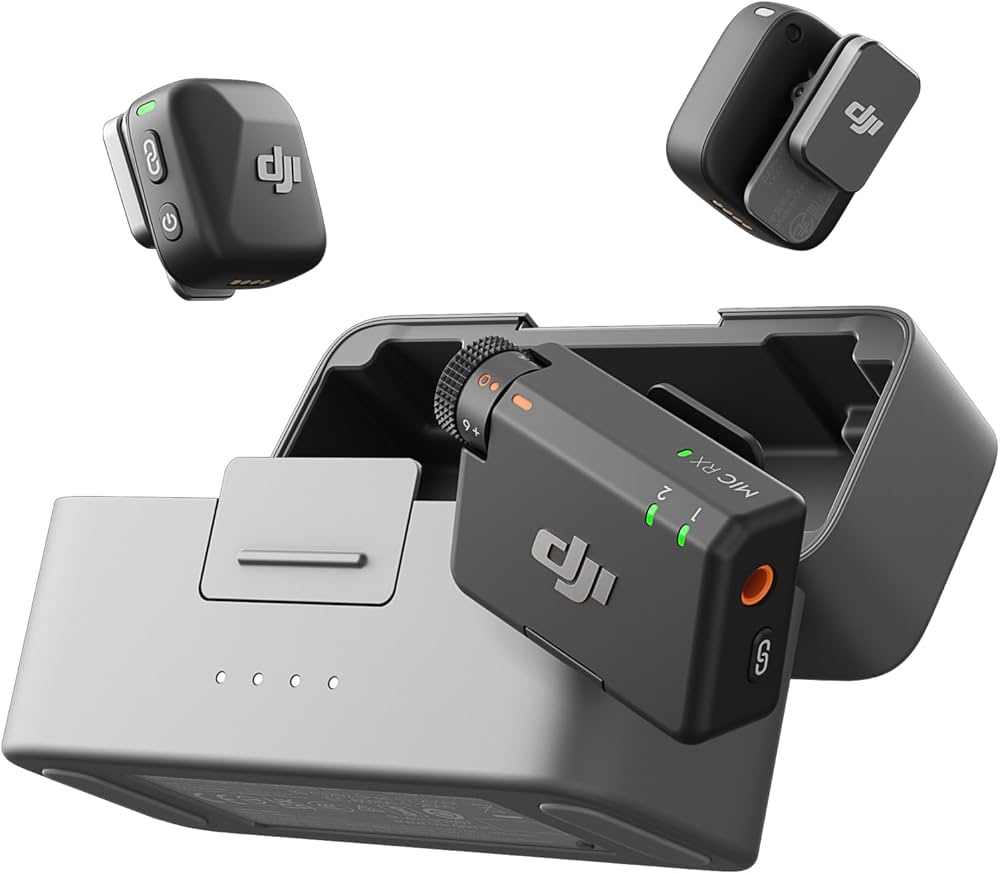 Amazon | DJI Mic Mini（2 TX + 1 RX + 充電ケース） ピンマイク