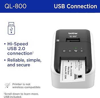 Amazon.co.jp: [ブラザー] BROTHER PC宛名 ラベルプリンター QL-800