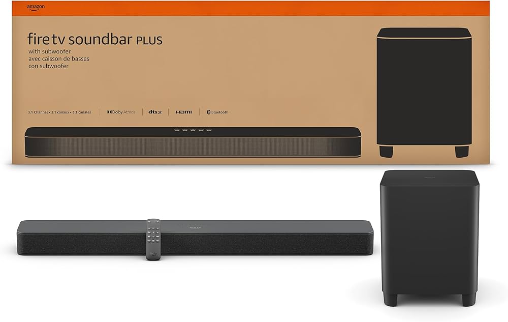 Fire TV Soundbar Plus with subwoofer | Amazon