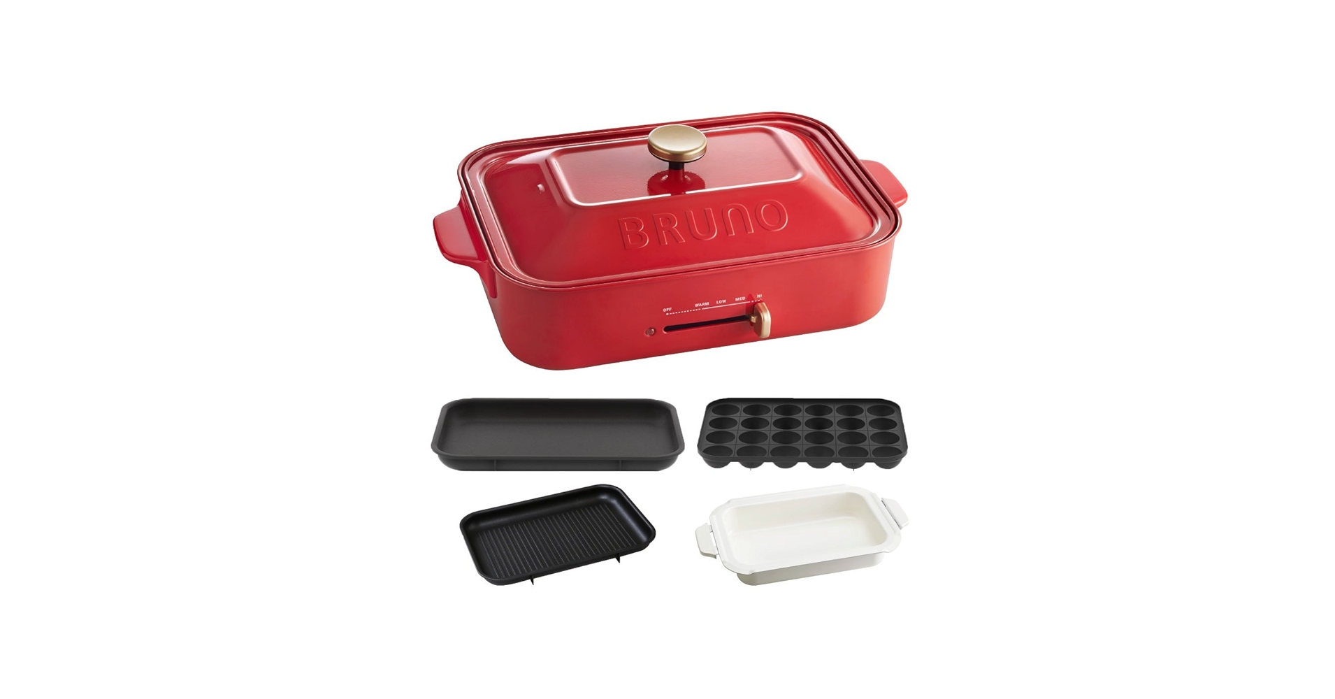Amazon.com: BRUNO compact hot plate + takoyaki plate + ceramic