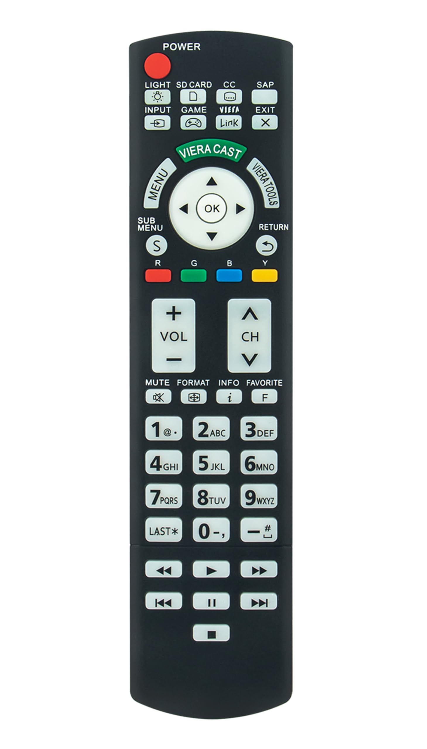 Amazon.com: N2QAYB000486 Replace Remote fit for Panasonic Viera