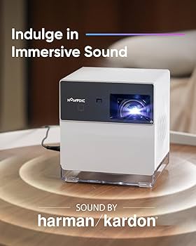 NOMVDIC P1000 Short Throw Projector 4K with 2300 ANSI Lumens, 180