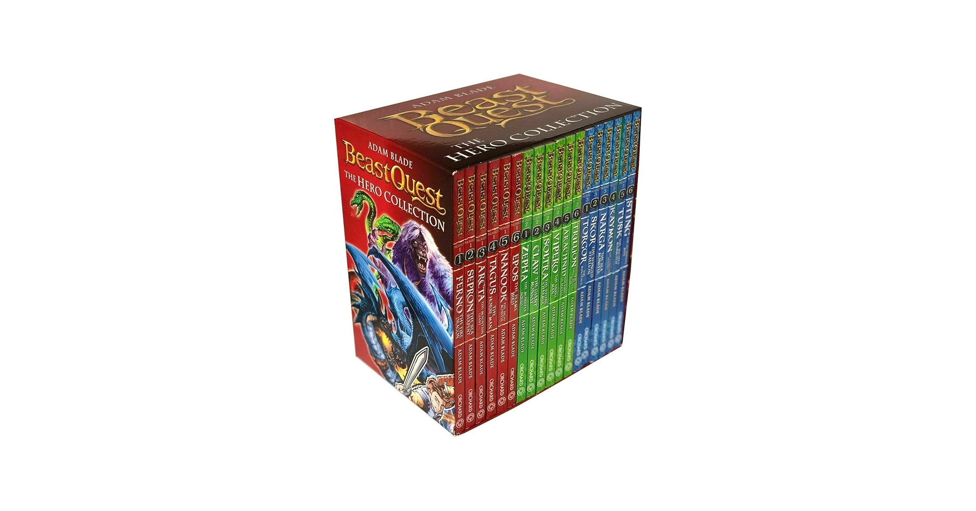 Beast Quest The Hero Collection 18 Books Series 1 - 3 Box Set by