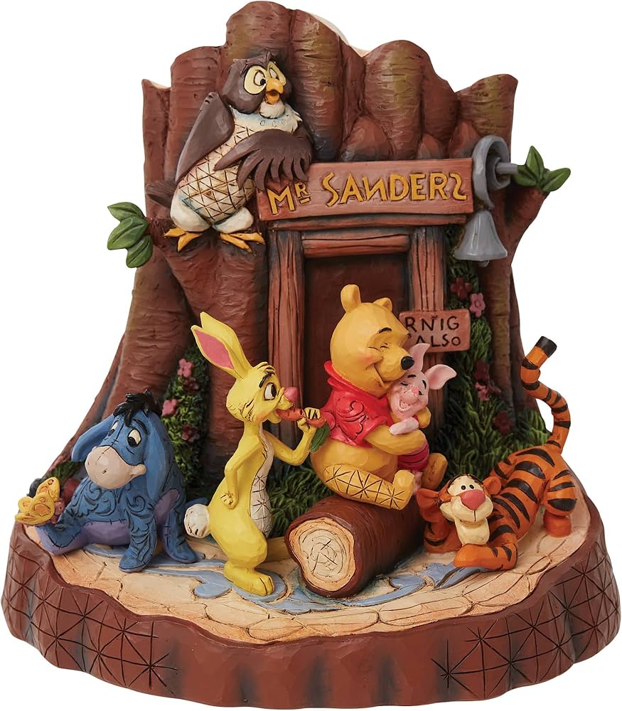 B536-072 プーさん 陶器 フィギア Pooh&Frends Disney くまのプーさん