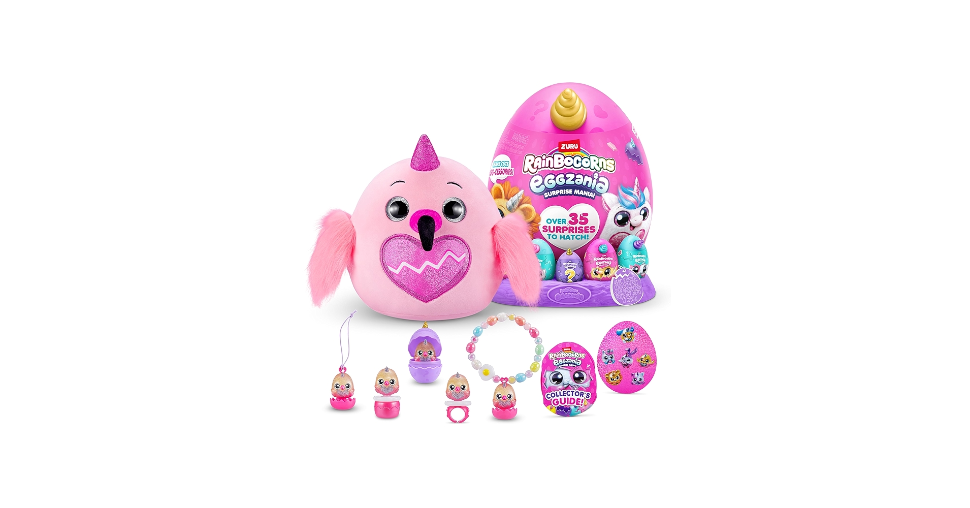 Amazon.com: Rainbocorns Eggzania Surprise Mania Series 1 (Flamingo