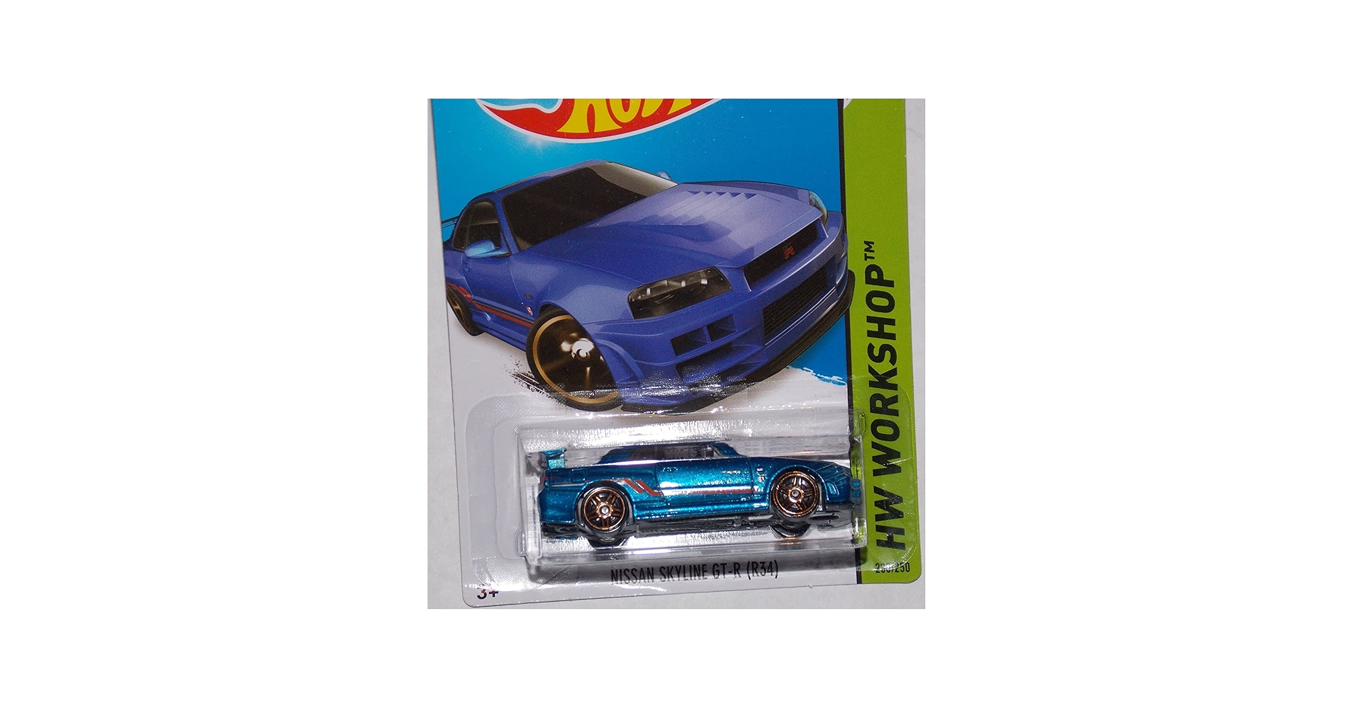 Amazon.com: 2014 Hot Wheels Nissan Skyline GT-R (R34) Blue 230/250