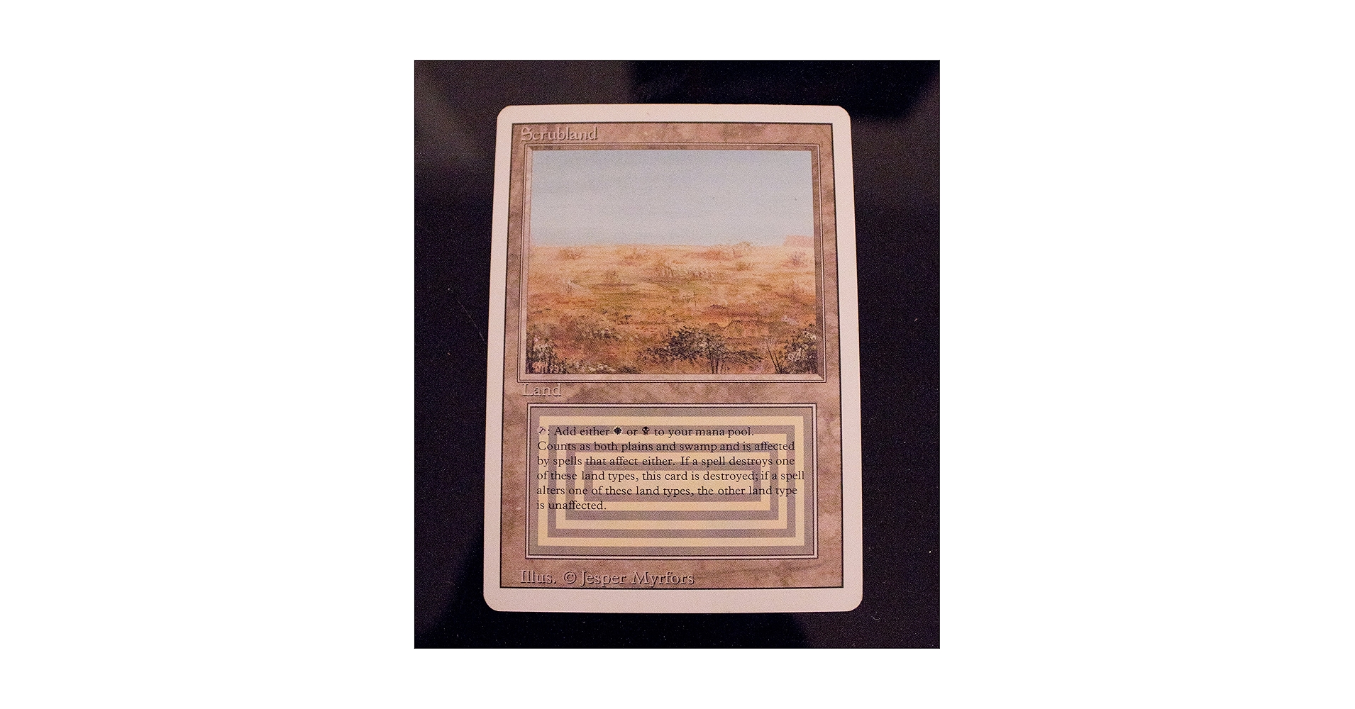 MTG Scrubland イタリア語版 リヴァイズド 3ED 1994年 MTG Scrubland