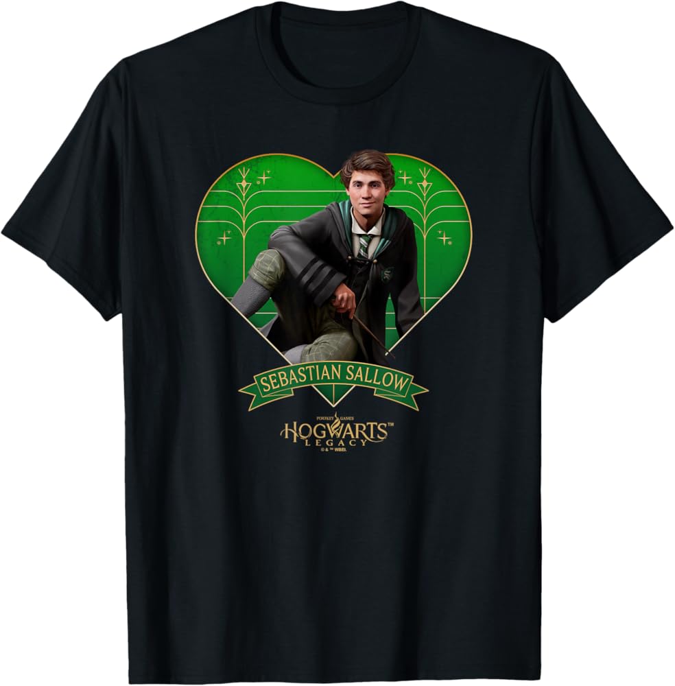 Amazon.com: Harry Potter Hogwarts Legacy Sebastian Sallow Heart T