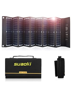 Amazon.co.jp: suaoki ソーラーパネル 60W ソーラーチャージャー 高