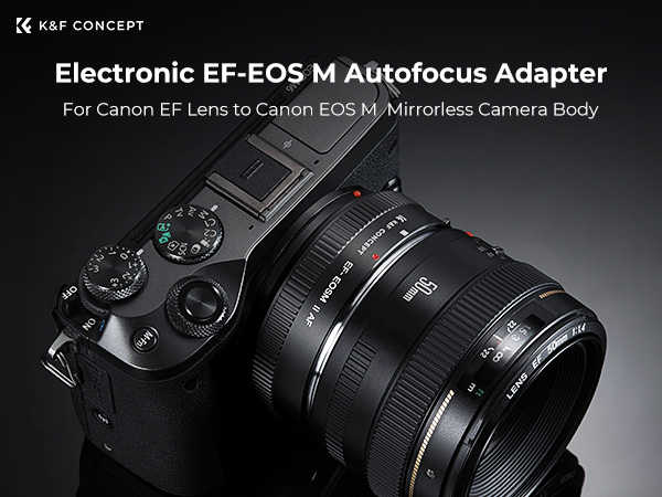 Amazon.com : K&F Concept EF to EOS M Adapter, Auto Focus Lens