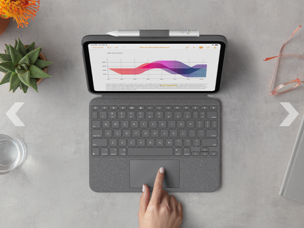 Amazon.com: Logitech Combo Touch, Detachable iPad Keyboard Case