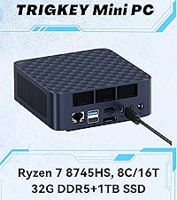 Amazon.com: TRIGKRY Key R8 Mini PC, AMD Ryzen 7 8745HS (8C/16T, up