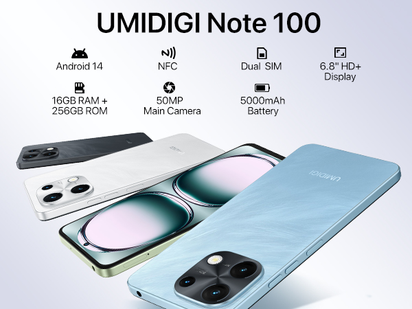 Amazon.com: UMIDIGI Note 100 NFC Unlocked Phones,Android 14 Cell