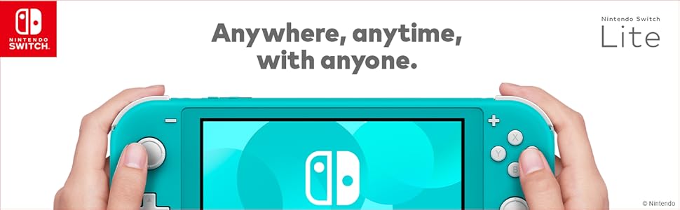 Nintendo Switch Lite - Turquoise + SanDisk 128 GB MicroSDXC Card