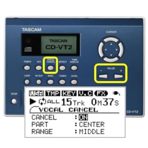 Amazon.co.jp: TASCAM(タスカム) CD-VT2 ボーカル練習 CDプレーヤー