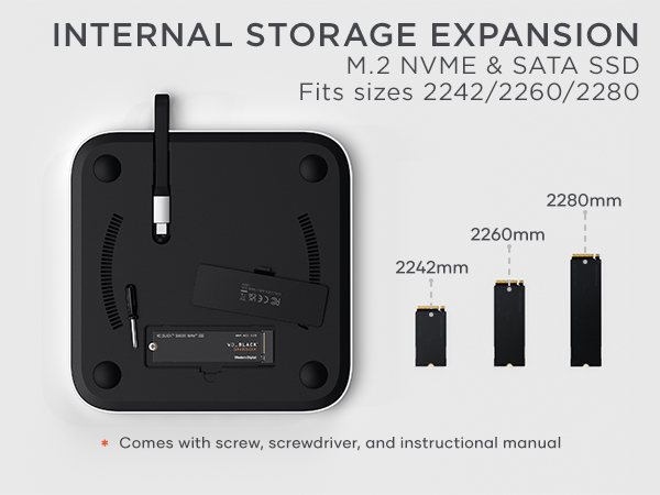 Amazon.com: Satechi Mac mini Hub & Stand with SSD Enclosure for