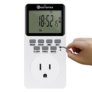 Amazon.co.jp: KETOTEK デジタル プラグイン タイマー コンセント