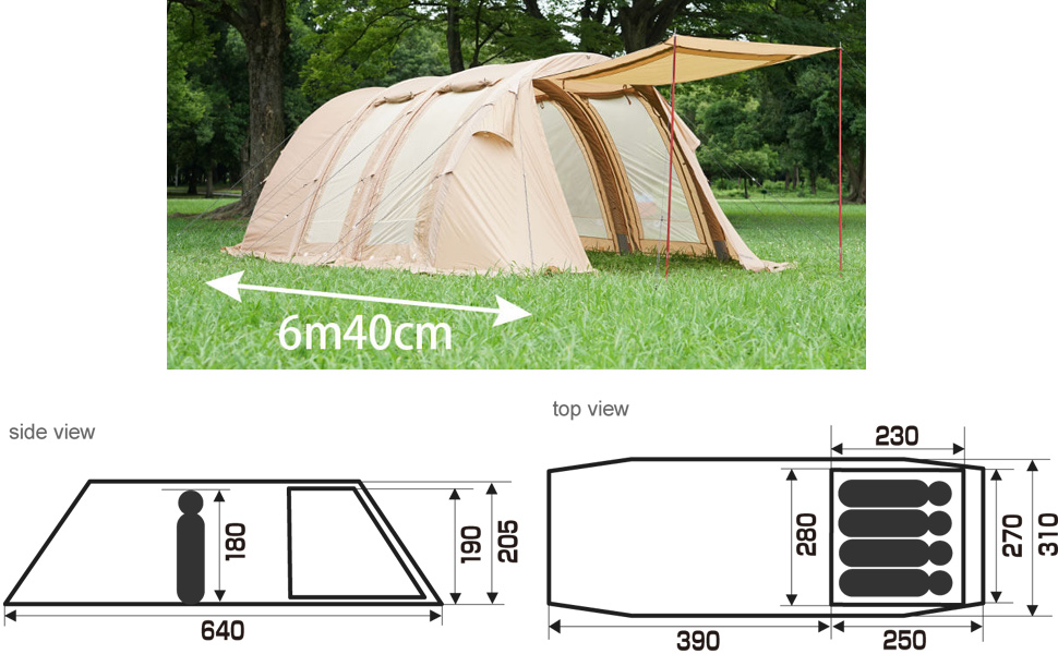 Amazon.co.jp: Hilander(ハイランダー) エアートンネル ROOMY(ルーミィ