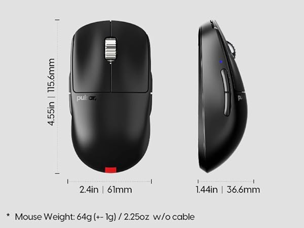 Amazon.com: Pulsar Gaming Gears X2A v3 eS Wireless Gaming Mouse