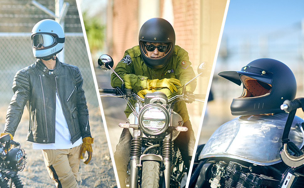 Amazon | マルシン(MARUSHIN) バイクヘルメット ネオレトロ フル