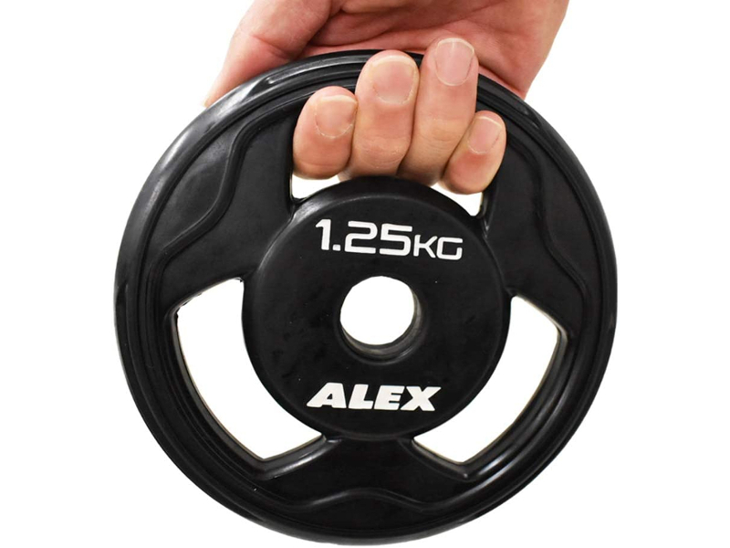 Amazon.co.jp: ALEX BPR ラバープレート 1.25Kg [穴径28mm] 黒