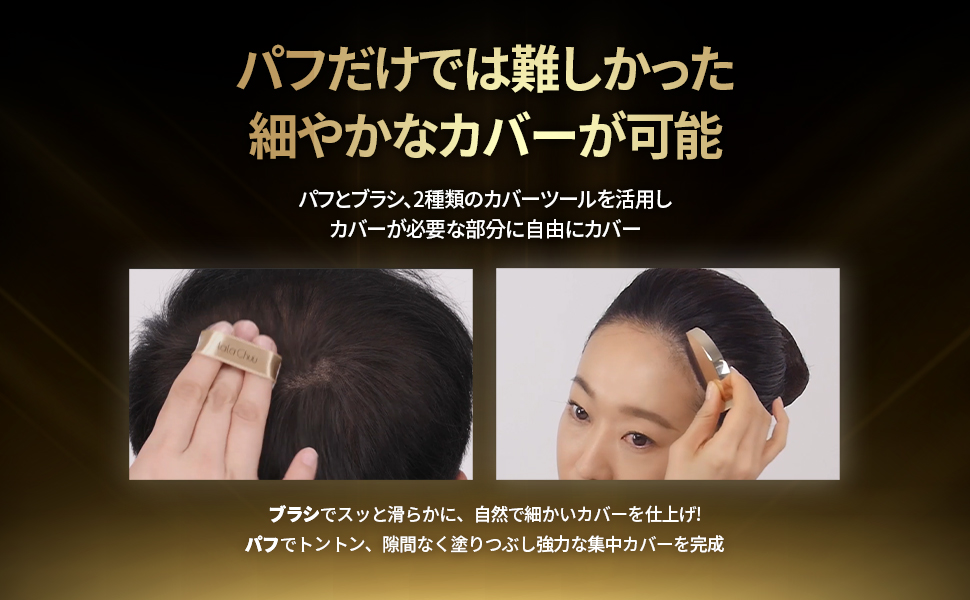 Amazon | [LALACHUU] ララチュー ヘアクッション マスター 本品 白髪