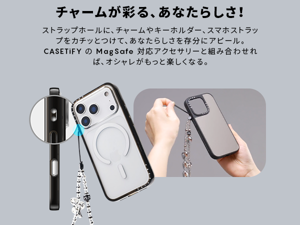 Amazon.co.jp: CASETiFY コンパクト iPhone 17 Pro ケース [MagSafe