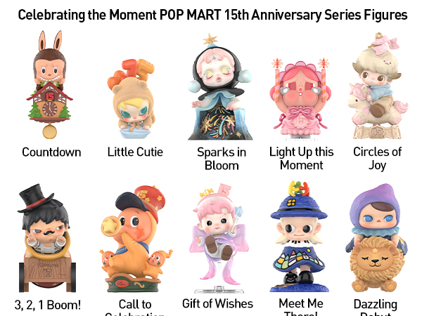 Amazon.com: POP MART Celebrating The Moment POP MART 15th