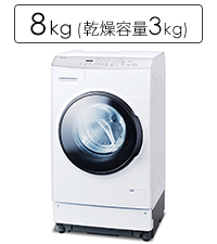 Amazon | アイリスオーヤマ ドラム式洗濯機 FLK832-W | アイリス