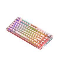 Amazon | OUSEITECH X Aula F81 ゲーミングキーボード メカニカル 透明