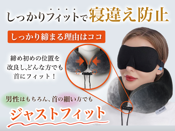 Amazon｜【あらゆる姿勢に対応x首フィット構造】 ネックピロー 飛行機
