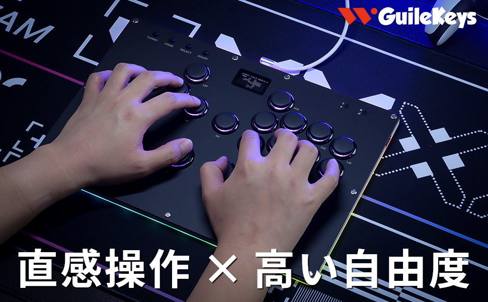 Amazon.co.jp: Guilekeys レバーレス アケコン GK-18【キー最適化×高