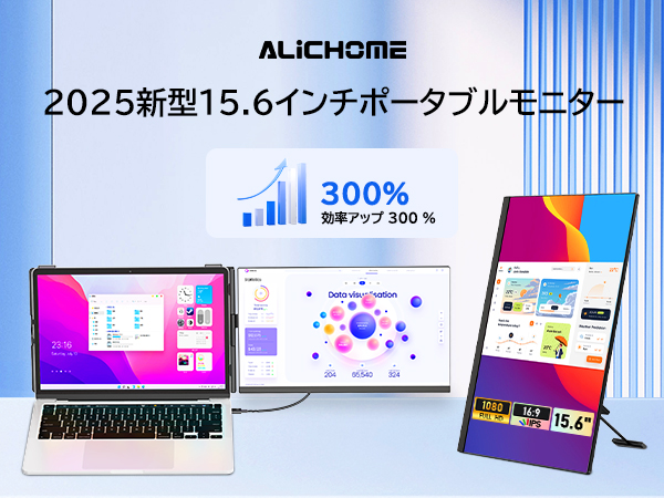 Amazon.co.jp: Alichome P5 デュアルモニター 15.6インチ モバイル pc