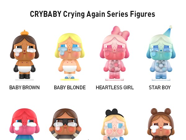 POP MART Crybaby Crying Again Series Figures, Crybaby Blind Box