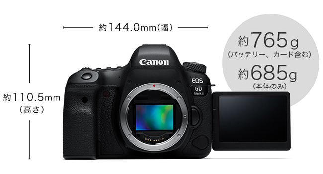 Amazon | Canon デジタル一眼レフカメラ EOS 6D Mark II ボディー