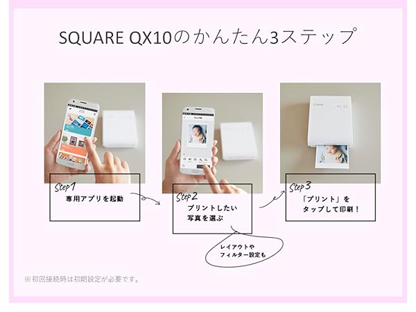 Amazon.co.jp: Canon スマートフォン用プリンター SELPHY SQUARE QX10