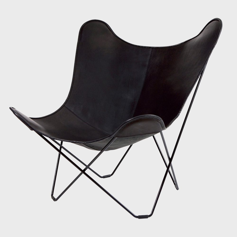 BKFチェア / ブラックレザー / cuero クエロ [ BKF Chair バタフライ