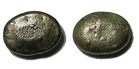 天保豆板銀 片面大黒 24.3g | 明治以前の日本の古銭,丁銀・豆板銀,天保