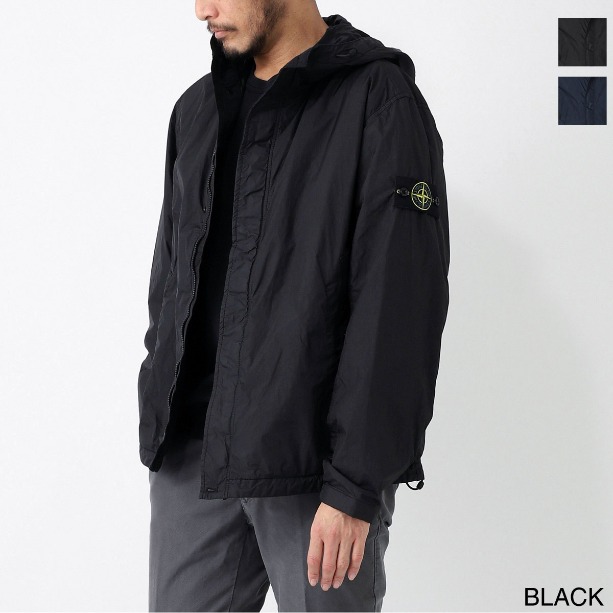アウトレット】STONE ISLAND ストーンアイランド フーデッド ブルゾン