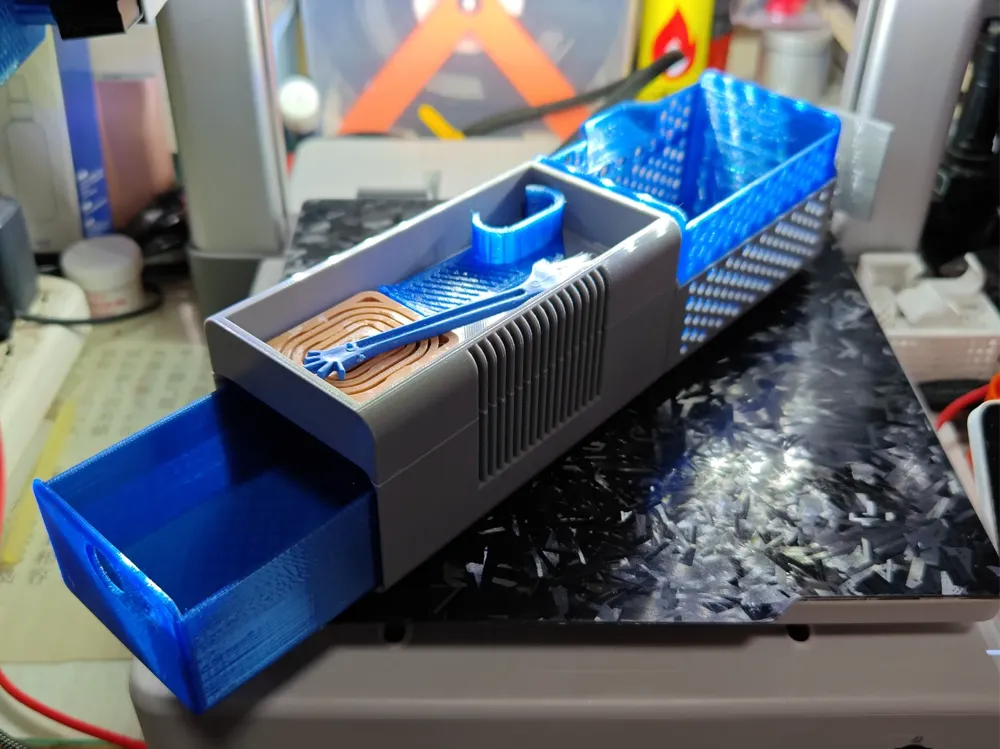 3Dプリント Bambu Lab A1用フィラメント廃棄物収納ボックス - 無料3D