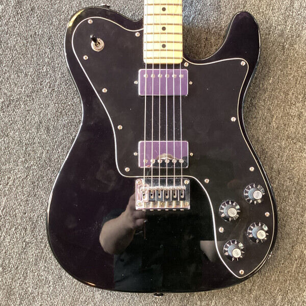 Used Squier DERYCK WHIBLEY SIG T Type Electric Guitar Black 6-String