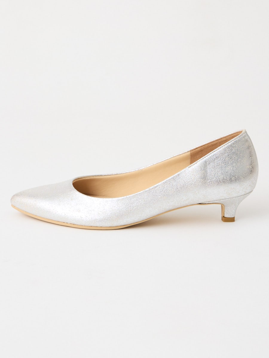 箔加工ローヒールパンプス(22.5cm ゴールド): AIMER | エメ ｜ミマツ