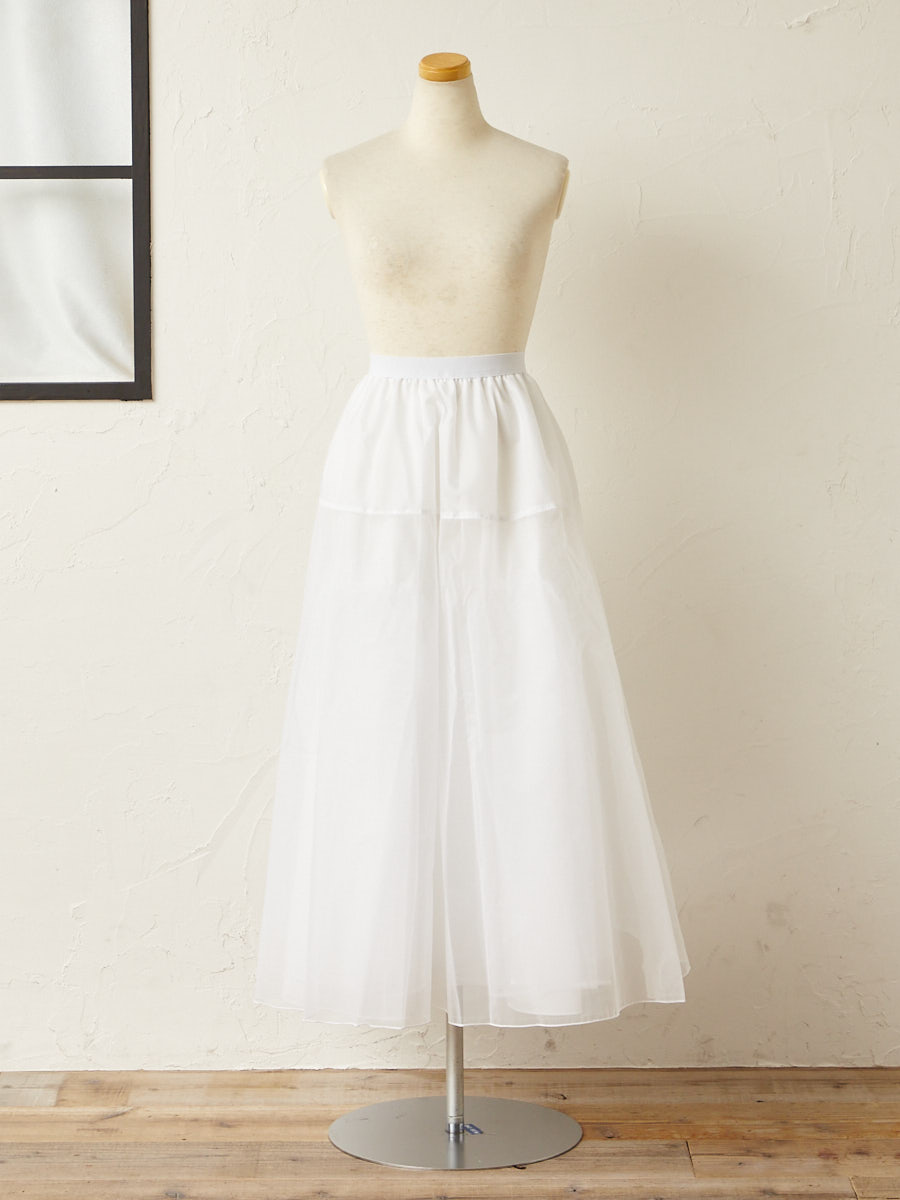 レースケープ付き2WAYホワイトドレス(M オフホワイト): AIMER | エメ